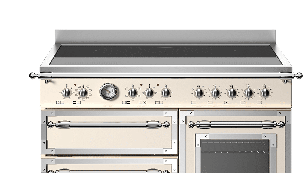 Bertazzoni Heritage Series Free-Standing Induction Cooker with Electric Triple Oven HER105I3EAVT a