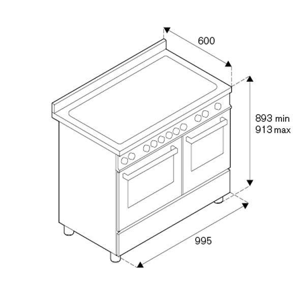 Bertazzoni-Professional-Series-Free-Standing-Induction-Cooker-with-Electric-Oven-100CM-Technical-Drawings.png