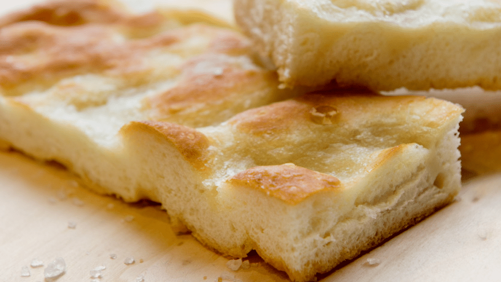 Focaccia prepared using the bertazzoni steam function