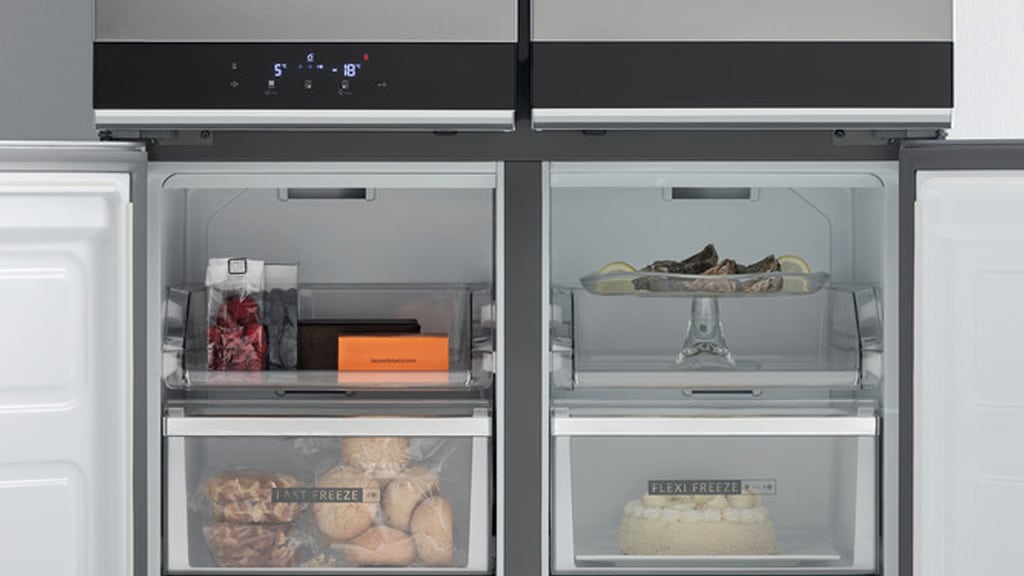 Frozen Food at Ideal Temperature with the Lock Function of the Whirlpool American Fridge